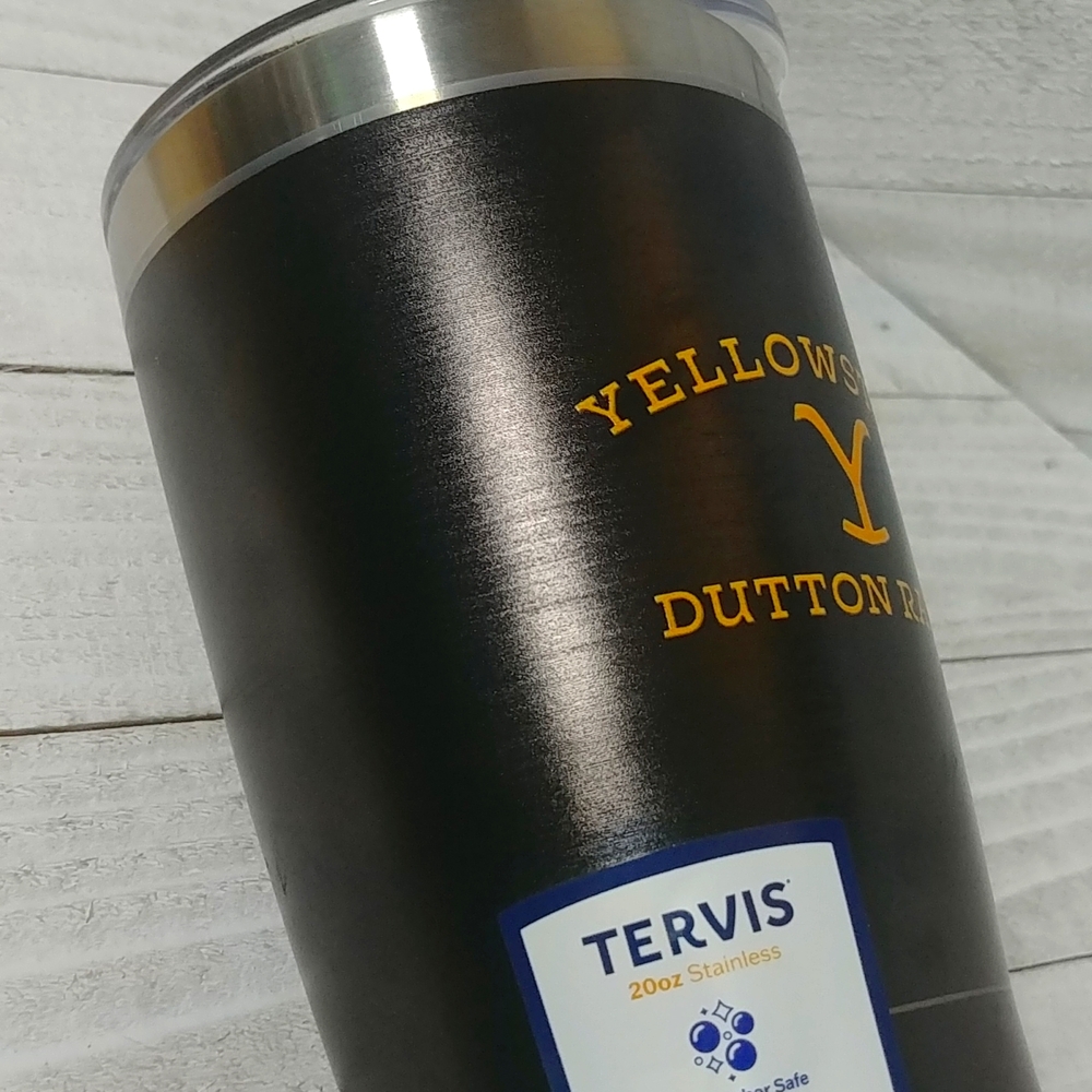 NWT Tervis Yellowstone Dutton Ranch Design Hot Cold To Go Cup Tumbler 20oz - Picture 5 of 5
